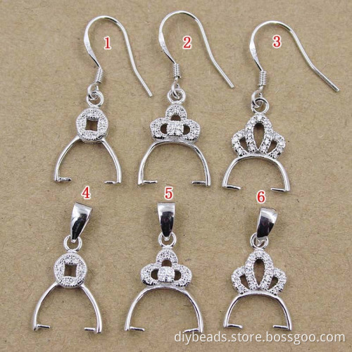 925 sterling silver earring jewelry clip finding